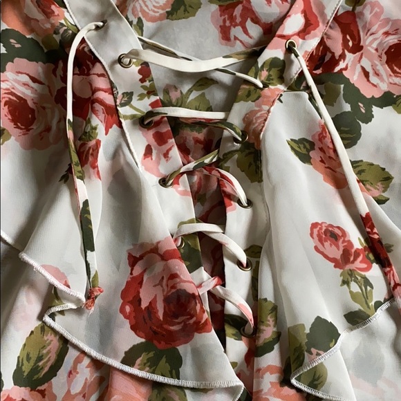 Show Me Your Mumu Treasure Lace-Up Blouse - Picture 4 of 5